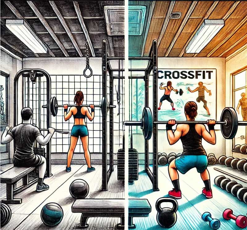 ¿Qué es mejor: Crossfit o gimnasios convencionales?